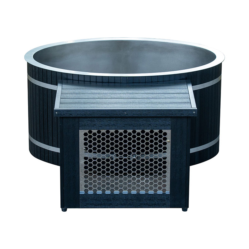 سٹینلیس اسٹیل ٹب کے ساتھ انڈاکار سردی کا پلنگ